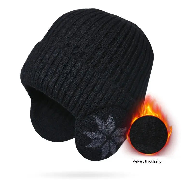Thermal Knitting Woolen Cap Men's Fleece-lined Thickened Winter Trending Products - Pre2brand