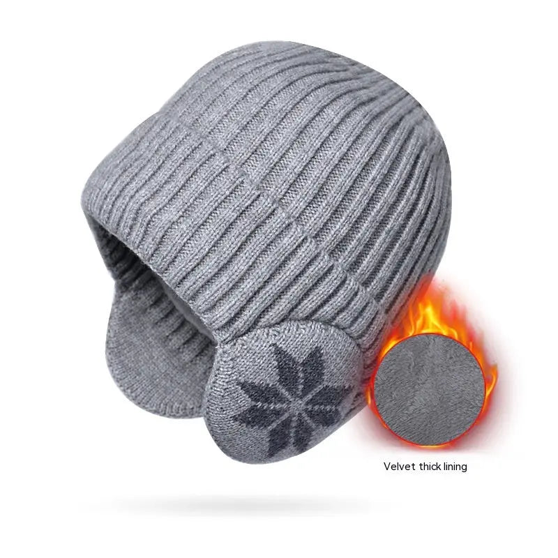 Thermal Knitting Woolen Cap Men's Fleece-lined Thickened Winter Trending Products - Pre2brand