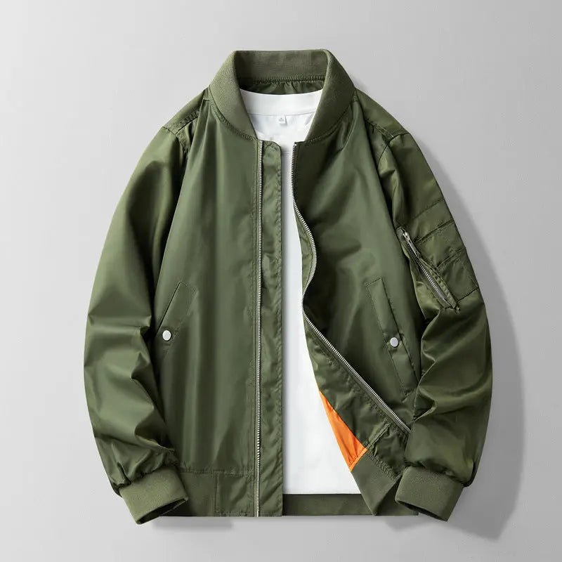 Trendy Comfortable Jacket Men's Outdoor  Pre2brand Army-Green-3XL