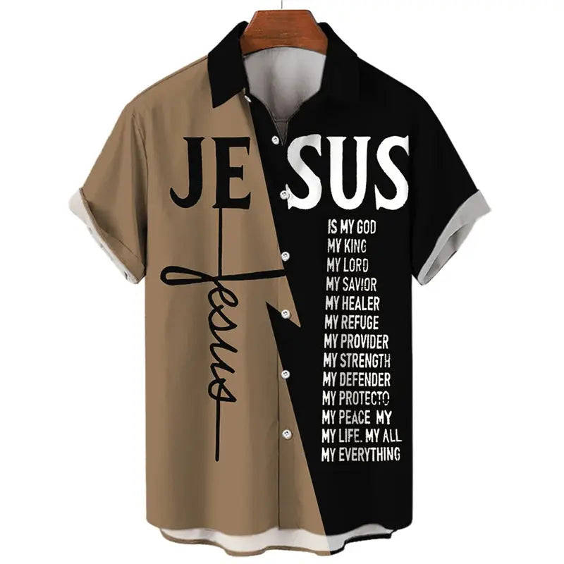 Trendy Men's Cool Color-block Shirt  Pre2brand CSZHE2024131GX-XL