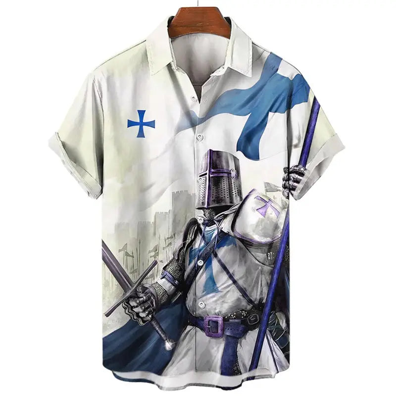 Trendy Men's Cool Color-block Shirt  Pre2brand CSZHE2024131H2-XL