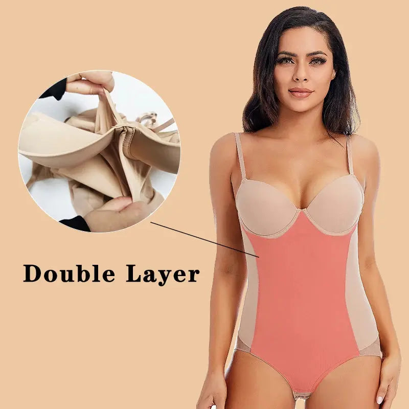 Underwire White Bodysuit Women Shapers Stretch Solid Color Silky Underwear Bodysuits Shapewear - Pre2brand