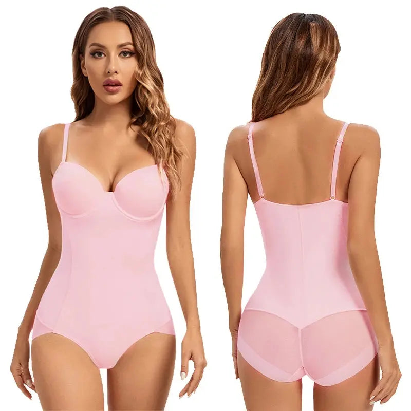Underwire White Bodysuit Women Shapers Stretch Solid Color Silky Underwear Bodysuits Shapewear - Pre2brand