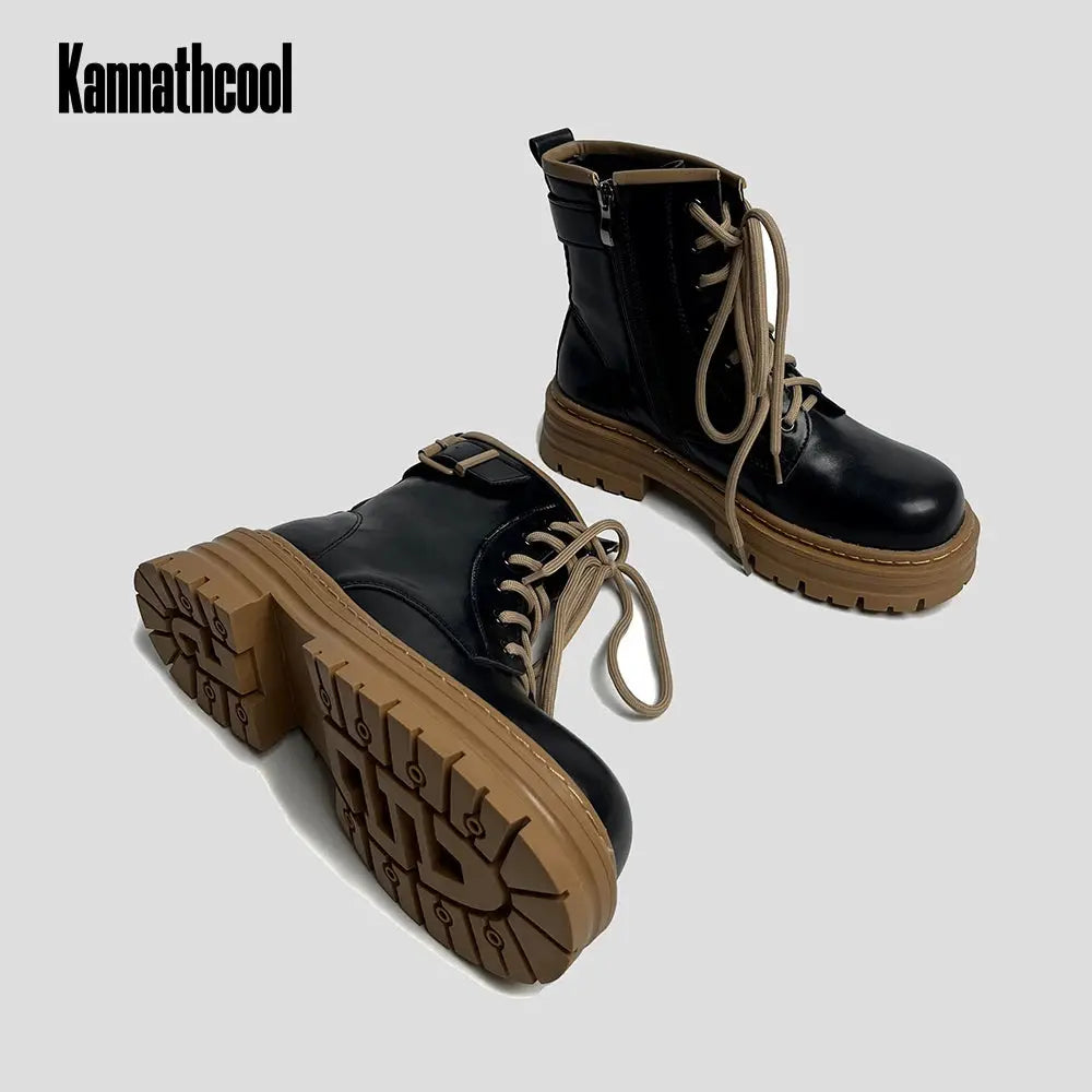 Winter Boots For Women Warm Retro British Style Comfortable Fashion Brand Boots Women - Pre2brand