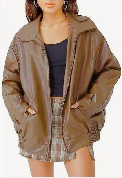 Women's Leather Jacket - Pre2brand