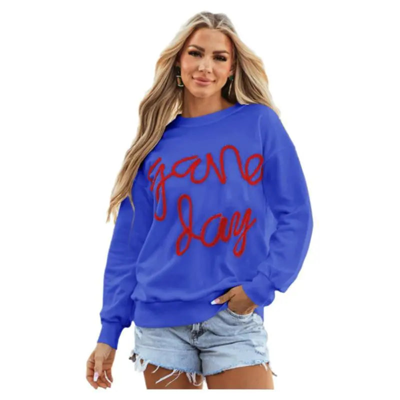 Women's Casual All-matching Loose Letter Embroidery Top  Pre2brand LC25317536-P5-XL
