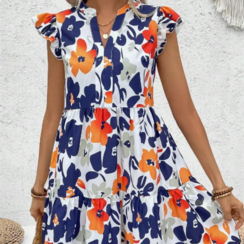 Women's Clothing Bag Hip Floral Dress Fashion  Pre2brand Multicolor-3XL
