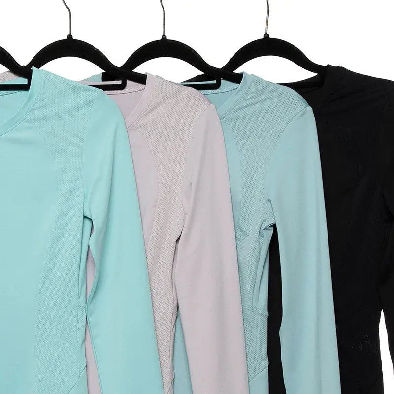 Women's Customizable Logo Long Sleeve Yoga Long sleeve fitness trainer Elastic Waist Geometric Fitness Trainer Gym t-shirt - Pre2brand