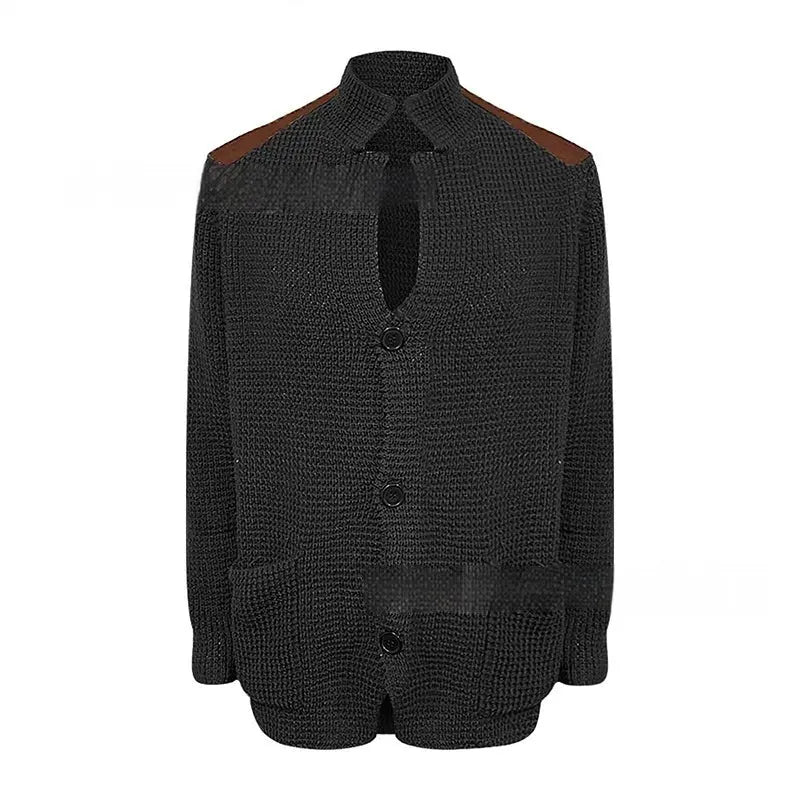 Women's Fashion Personality Retro Casual PU Jacket  Pre2brand Black-5XL