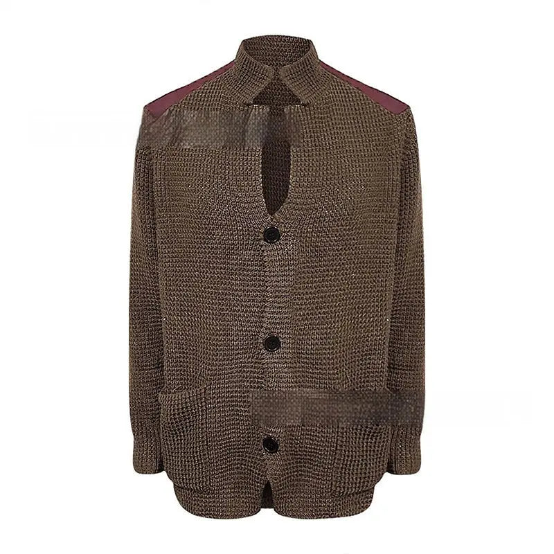 Women's Fashion Personality Retro Casual PU Jacket  Pre2brand Khaki-5XL