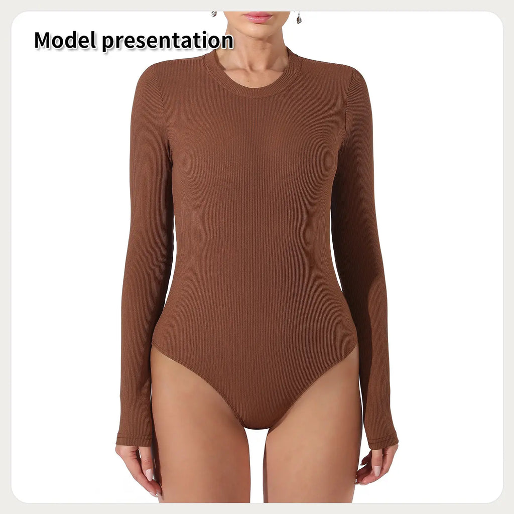 Women's Fashion Simple Solid Color Bodysuit - Pre2brand