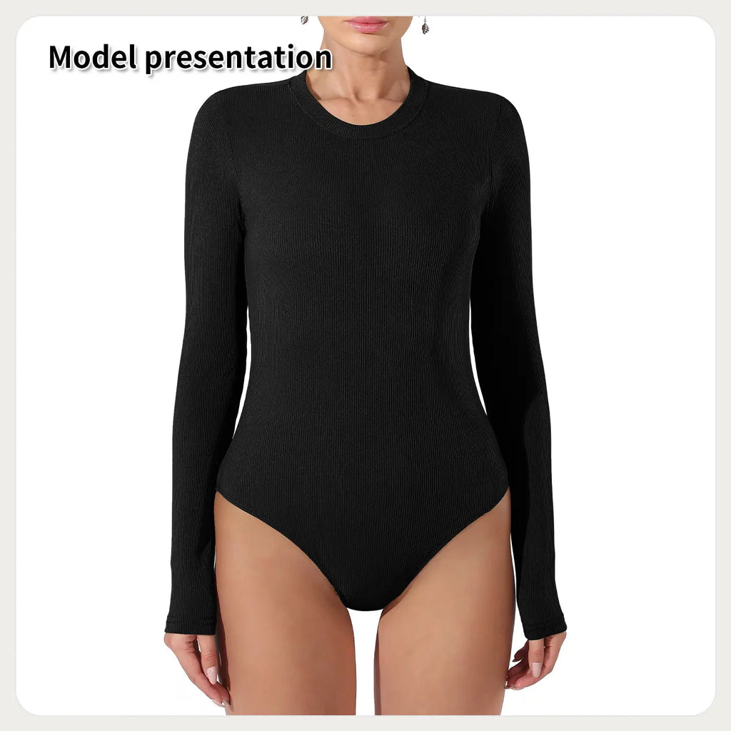 Women's Fashion Simple Solid Color Bodysuit - Pre2brand