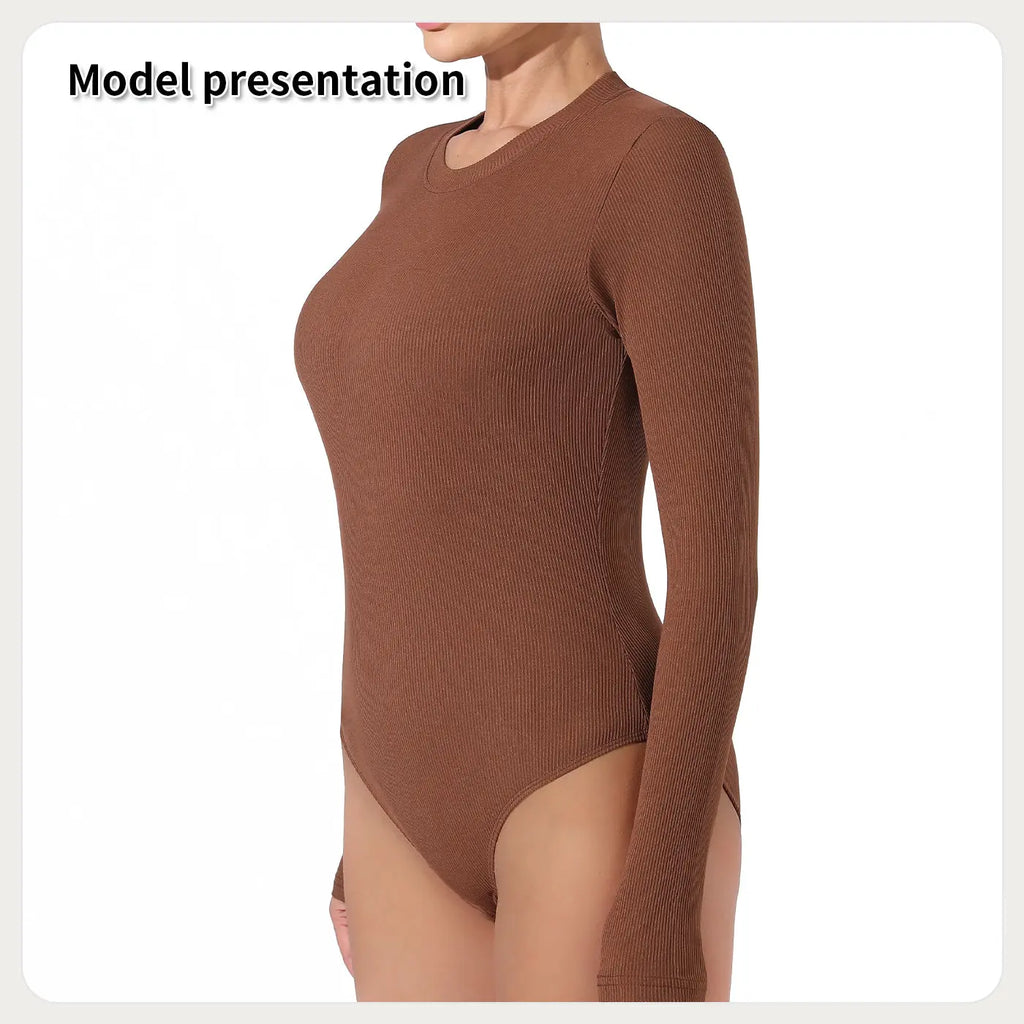 Women's Fashion Simple Solid Color Bodysuit - Pre2brand
