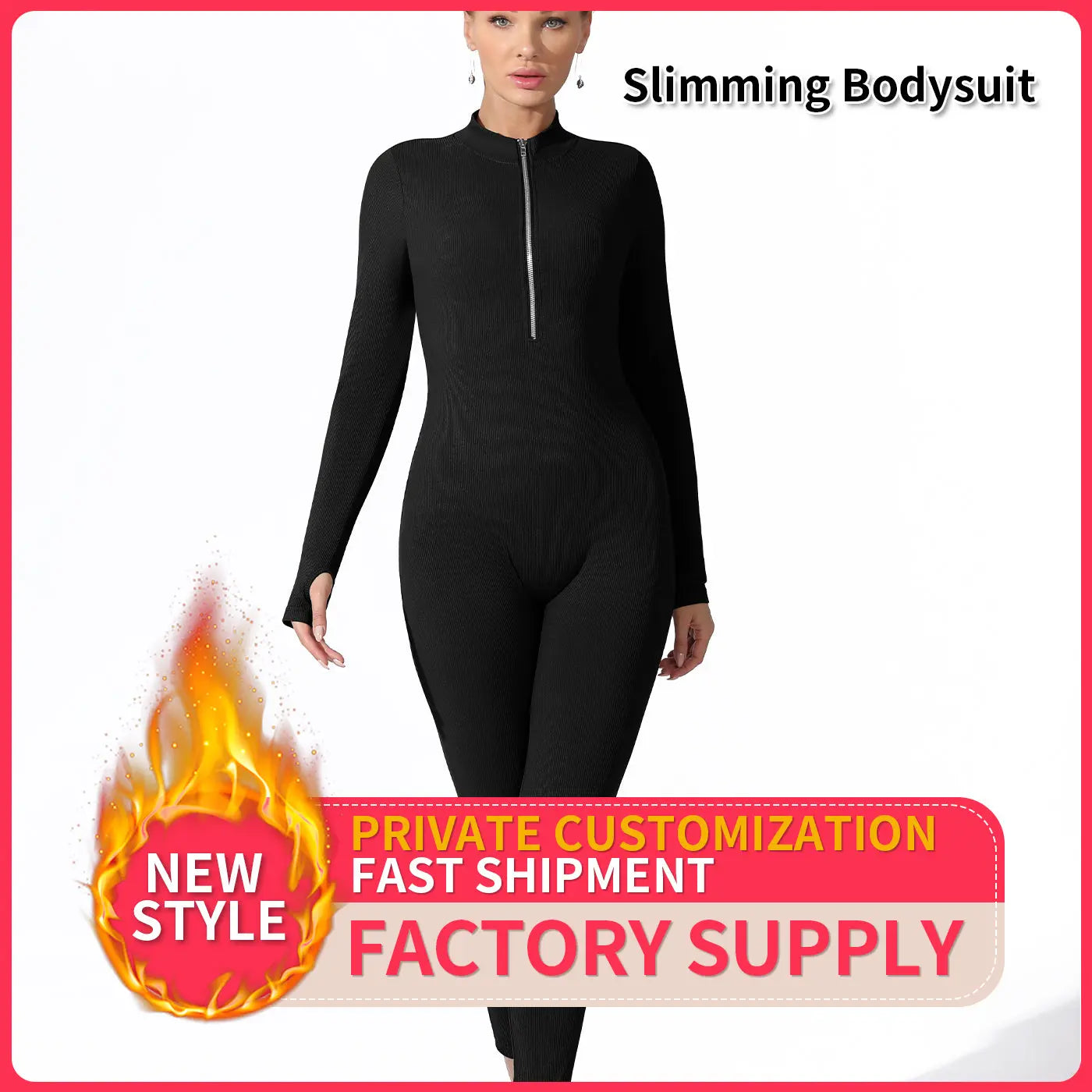 Women's Fashion Simple Solid Color Bodysuit - Pre2brand