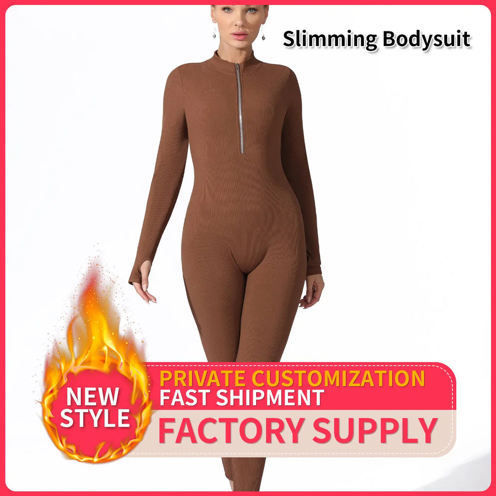Women's Fashion Simple Solid Color Bodysuit - Pre2brand
