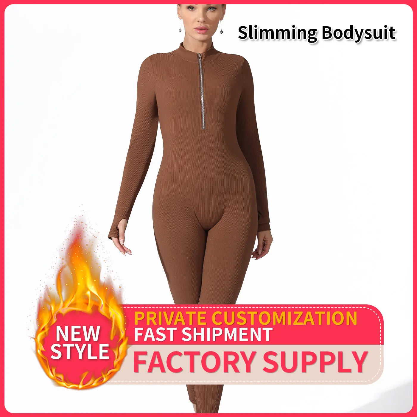 Women's Fashion Simple Solid Color Bodysuit - Pre2brand