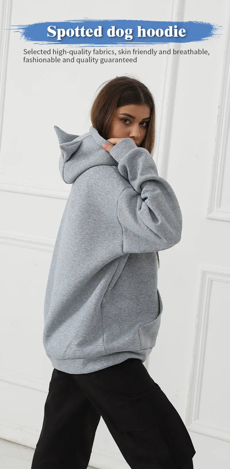 Women's Fashionable Casual Printed Long Sleeved Sweatshirt - Pre2brand