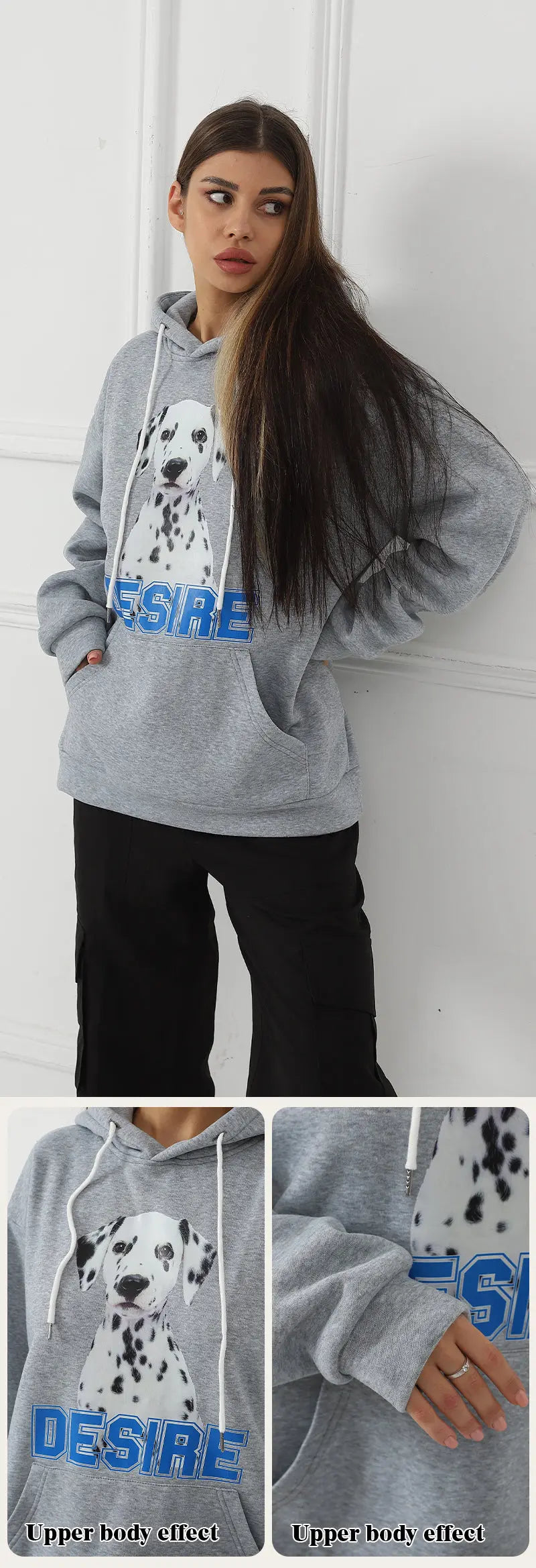 Women's Fashionable Casual Printed Long Sleeved Sweatshirt - Pre2brand