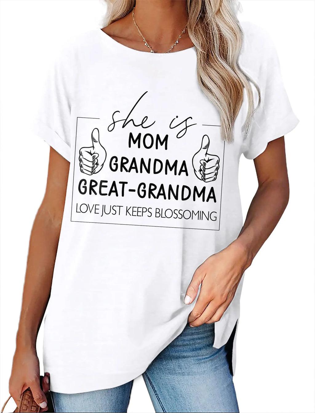Women's Minimalist Printed Casual Round Neck Short Sleeved Shirt  Pre2brand