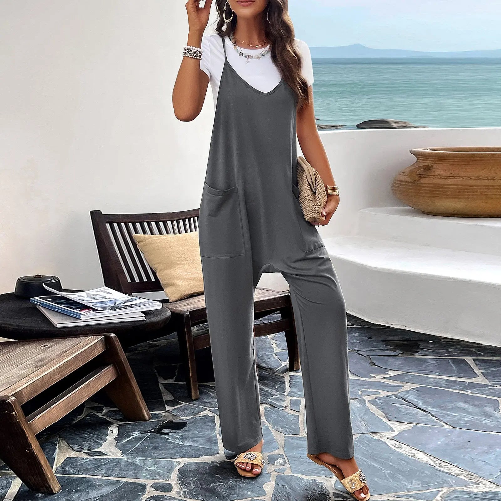 Women's Solid Color Slim Fit Bodysuit - Pre2brand