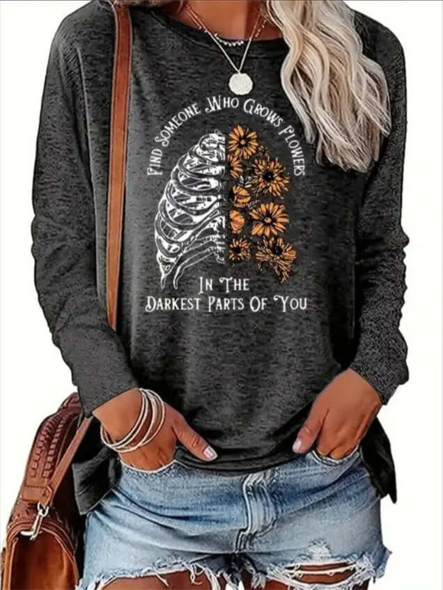Women's printed sweatshirt - Pre2brand