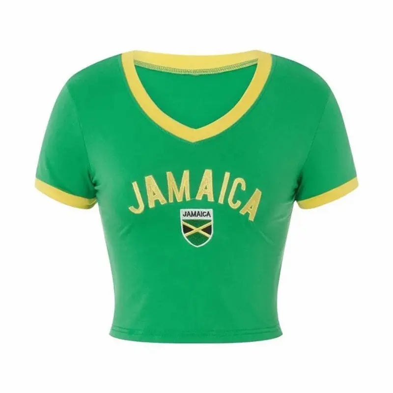 Y2g Summer Women's Short-sleeved Crew Neck Casual Letter Printed T-shirt - Pre2brand