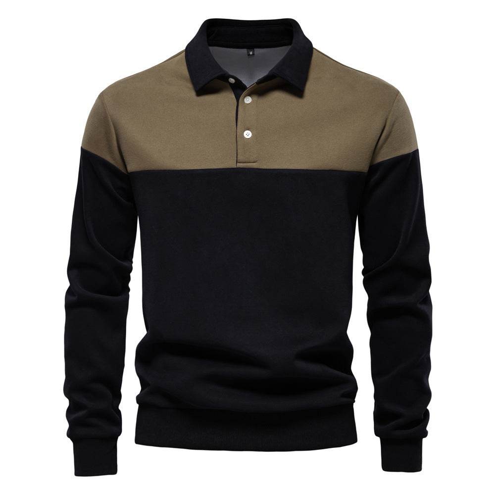 Men's Casual Long-sleeved Polo Collar Sweater - Pre2brand