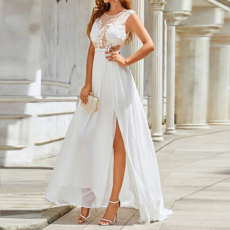 Chiffon Lace Trailing Wedding Large Swing Dress - Pre2brand