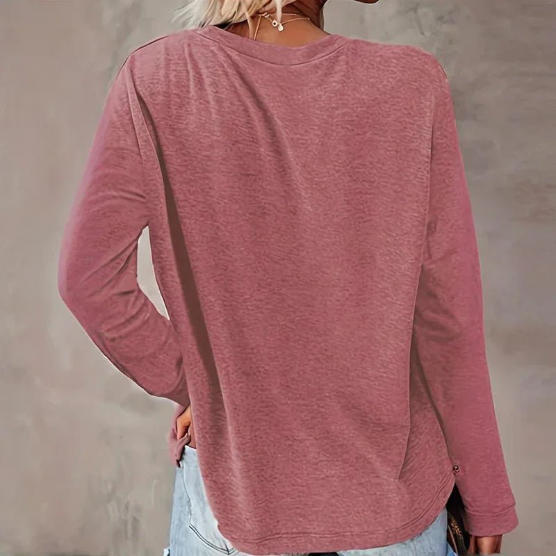 Christmas Shirts For Women, Cute Christmas Tree Graphic Long Sleeve T-Shirt, Funny Holiday Xmas Top For Party, Family Matching PJ Outfit - Pre2brand