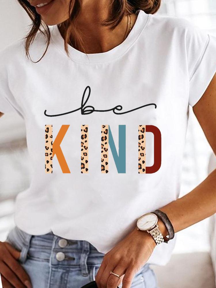 Fashion Letter Print Short-sleeved Shirt
