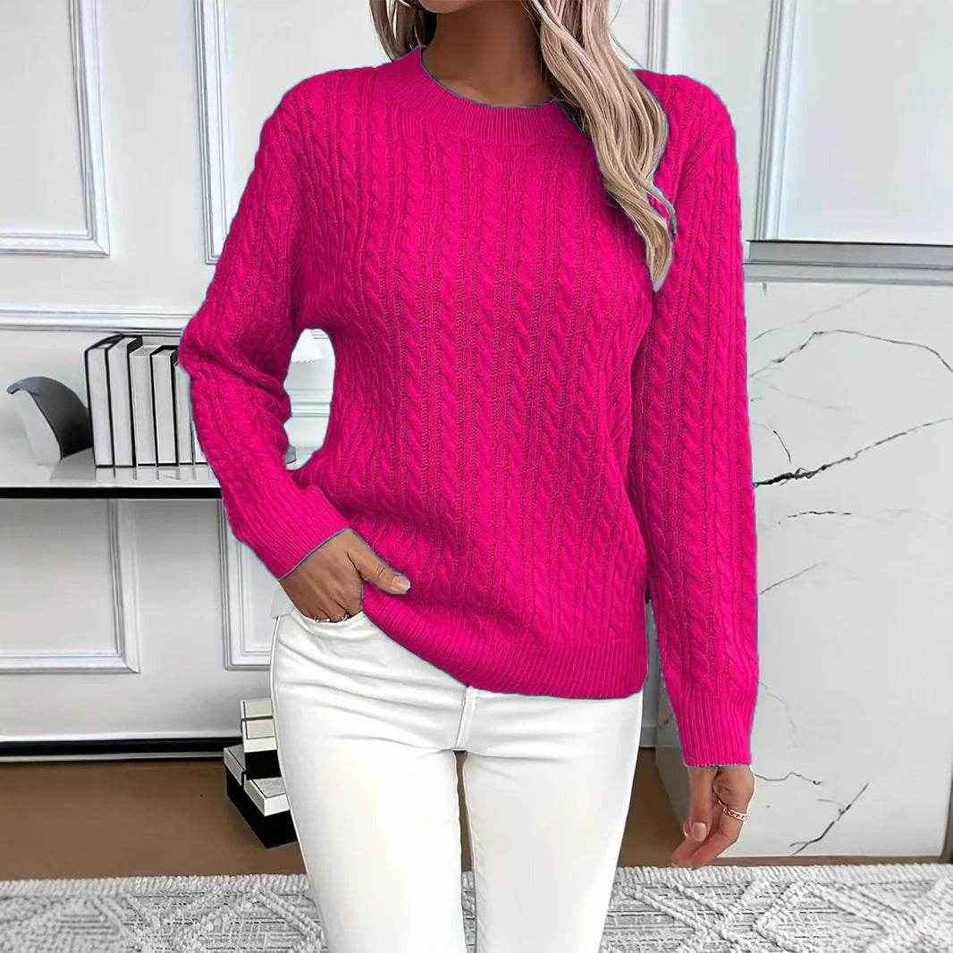 Versatile Fashion Classic Twist Round Neck Sweater - Pre2brand