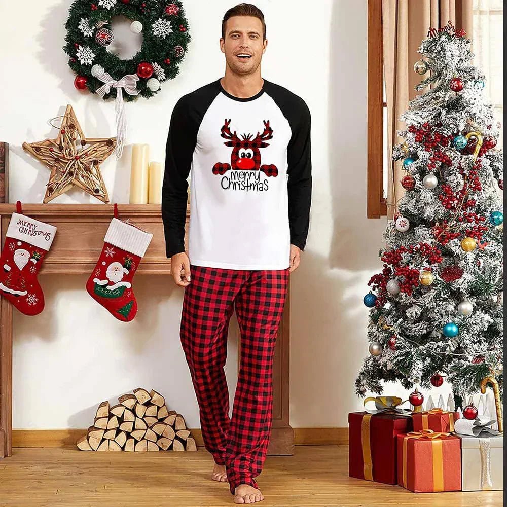 Family Christmas Pajamas Matching Sets Christmas Sleepwear Parent - Child Pjs Outfit For Christmas Holiday Xmas Party - Pre2brand