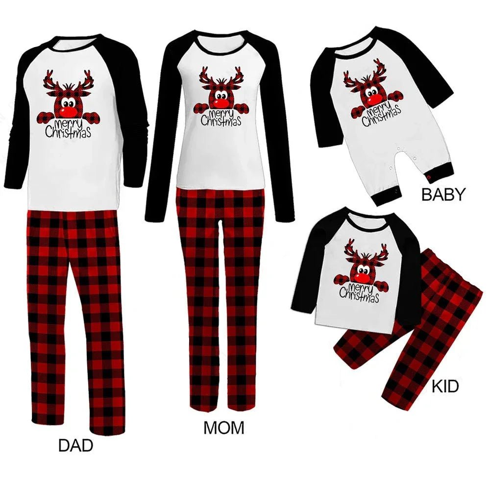 Family Christmas Pajamas Matching Sets Christmas Sleepwear Parent - Child Pjs Outfit For Christmas Holiday Xmas Party - Pre2brand