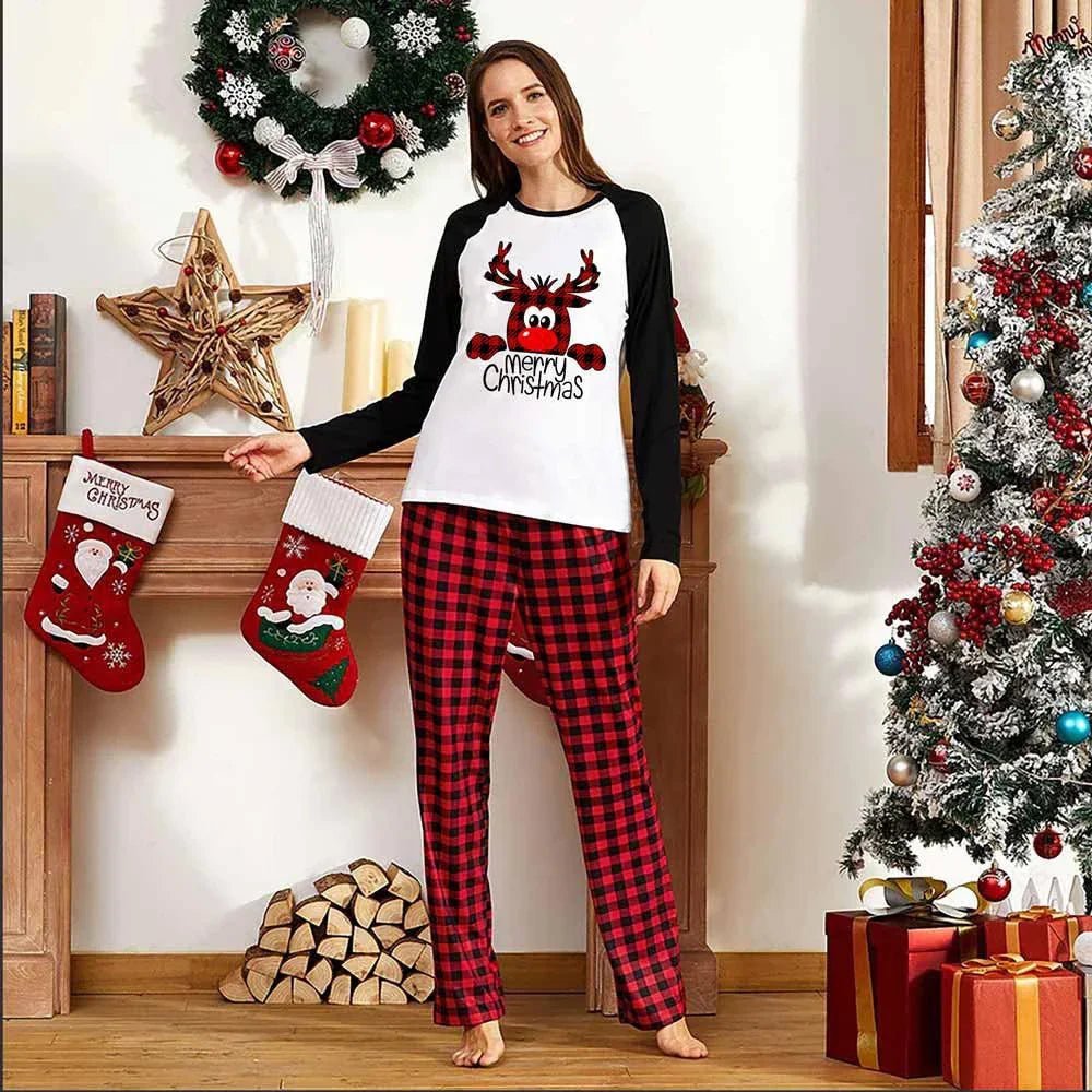 Family Christmas Pajamas Matching Sets Christmas Sleepwear Parent - Child Pjs Outfit For Christmas Holiday Xmas Party - Pre2brand
