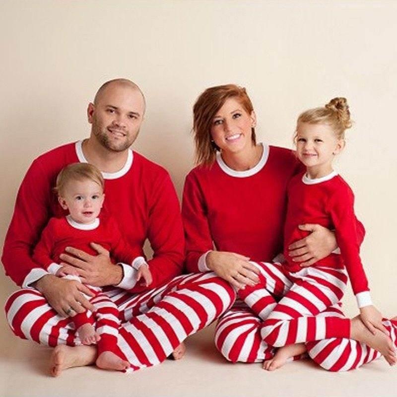 Family striped christmas pajamas - Pre2brand