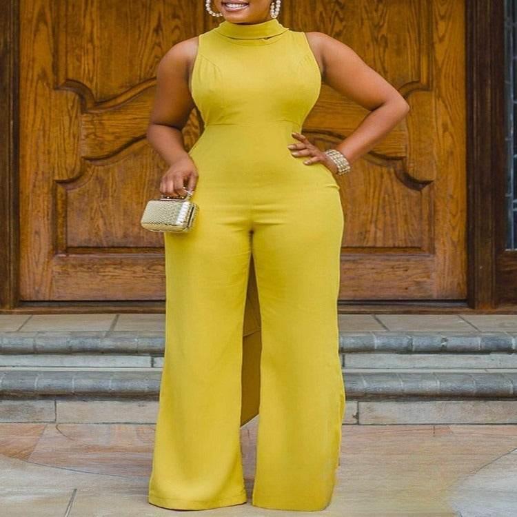 Fashionable Knitted Sleeveless Slim Fit Women's Jumpsuit - Pre2brand