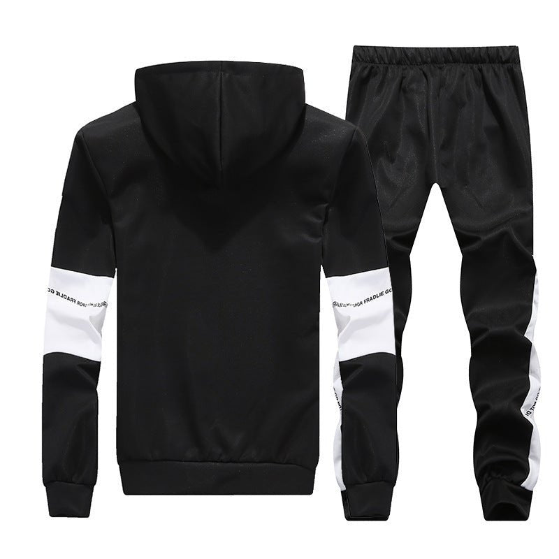 Hooded stripe letter sports suit - Pre2brand