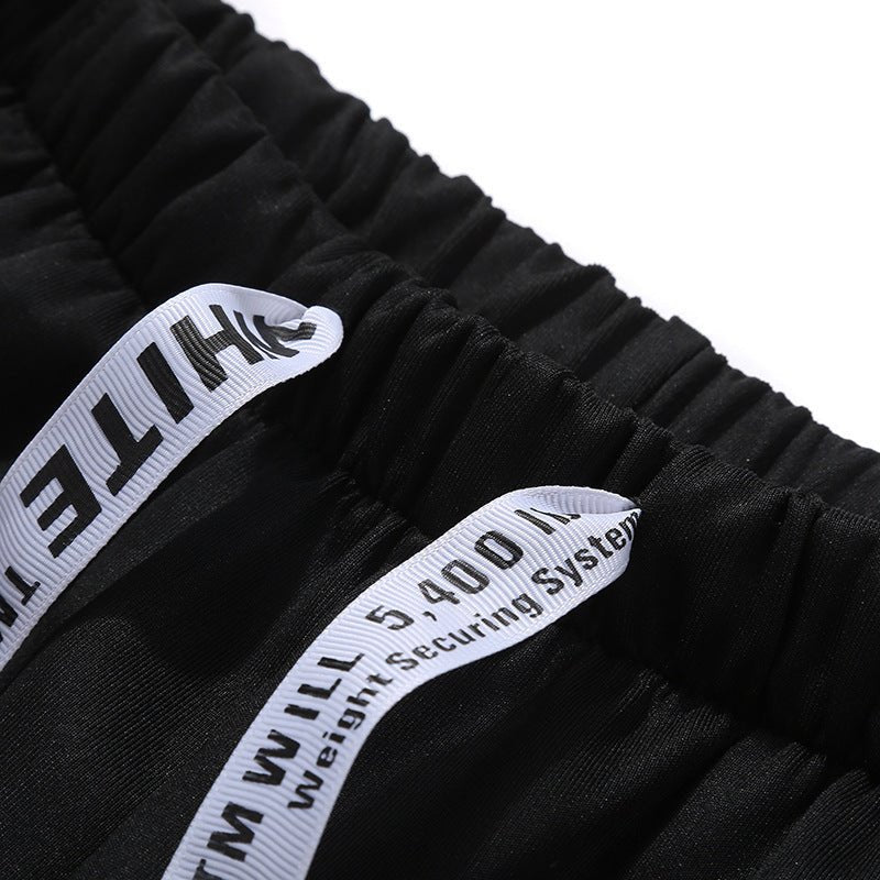 Hooded stripe letter sports suit - Pre2brand