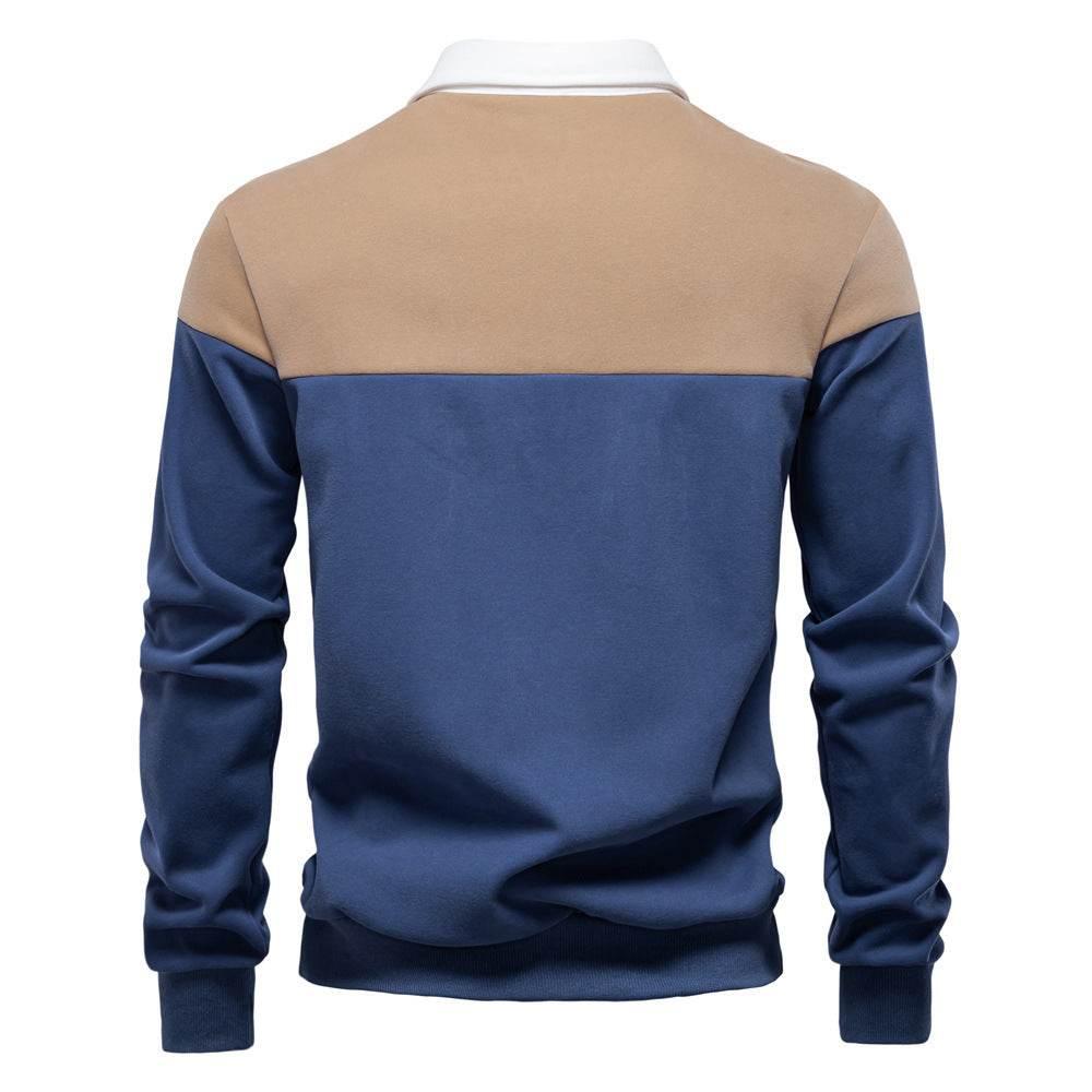 Men's Casual Long - sleeved Polo Collar Sweater - Pre2brand
