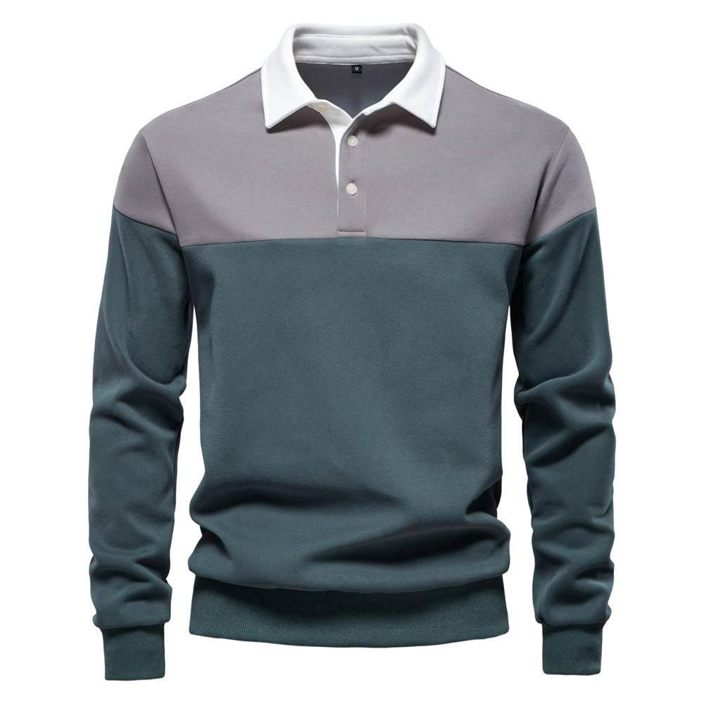 Men's Casual Long - sleeved Polo Collar Sweater - Pre2brand
