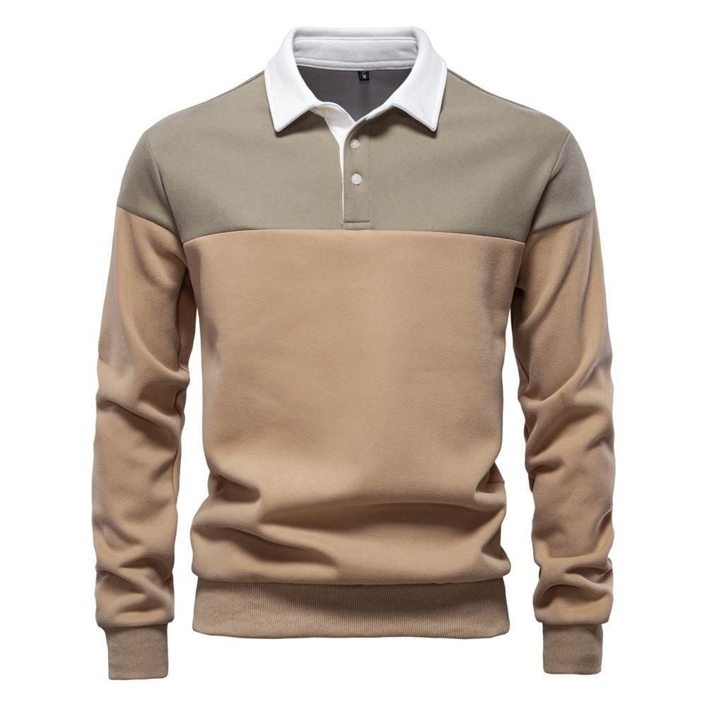 Men's Casual Long - sleeved Polo Collar Sweater - Pre2brand