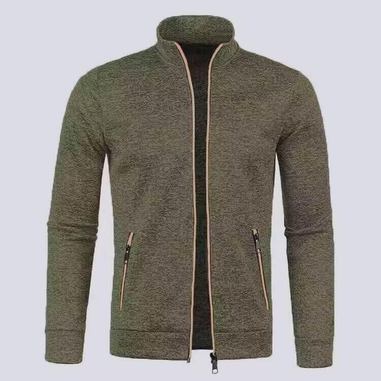 Men's Long Zipper Sweater Coat - Pre2brand