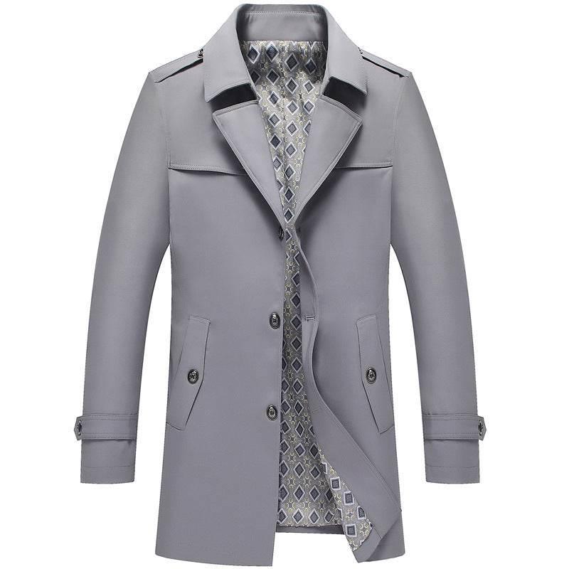 Spring And Autumn Jacket Men's Duster British Style - Pre2brand