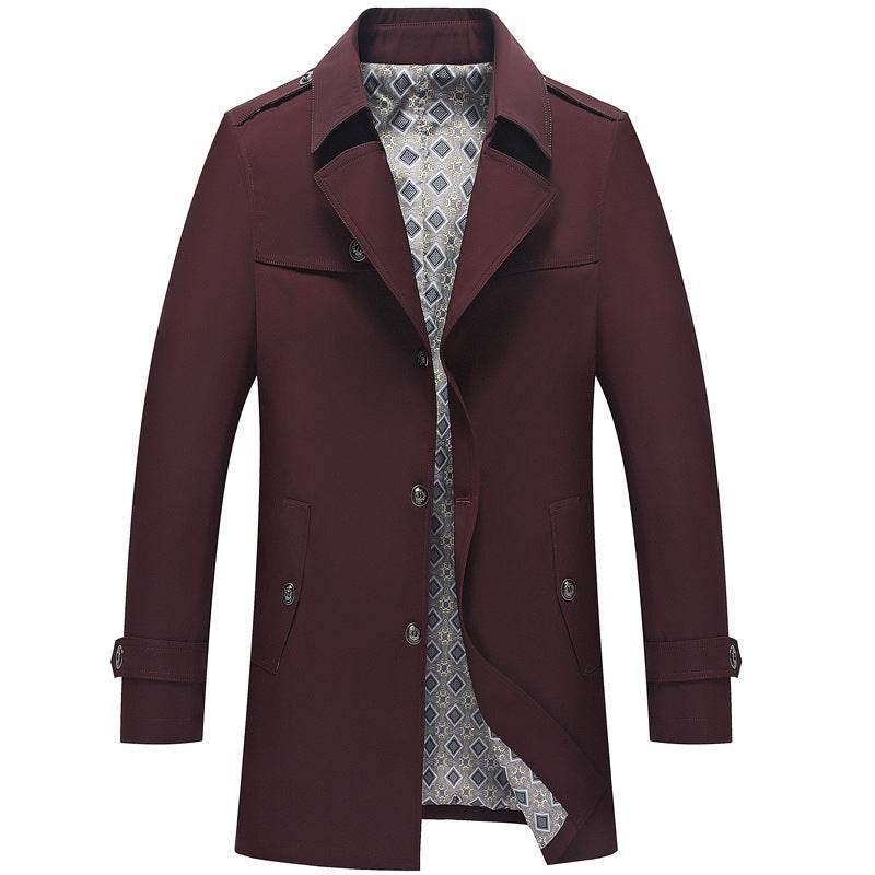 Spring And Autumn Jacket Men's Duster British Style - Pre2brand