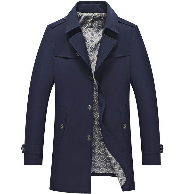 Spring And Autumn Jacket Men's Duster British Style - Pre2brand
