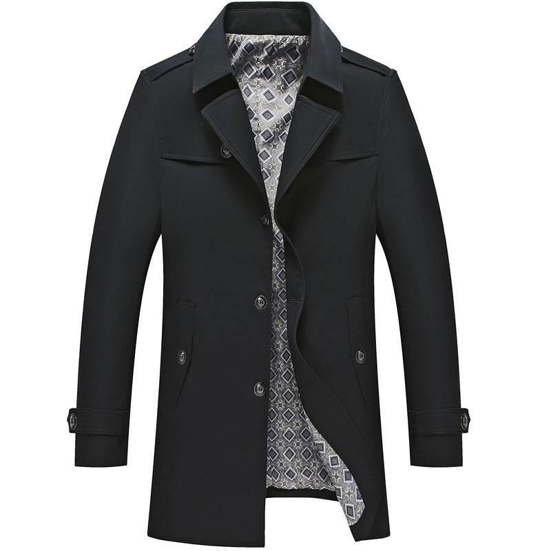 Spring And Autumn Jacket Men's Duster British Style - Pre2brand