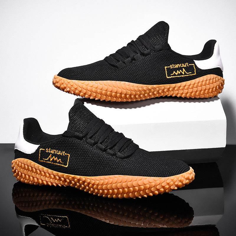 Spring and Summer Flying Woven Casual Shoes Large Men's Shoes Beathable Korean Forrest Gump Sneakers - Pre2brand
