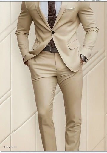 Two - piece Suit Business Professional Formal Wear Korean Slim Fit - Pre2brand