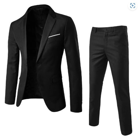 Two - piece Suit Business Professional Formal Wear Korean Slim Fit - Pre2brand