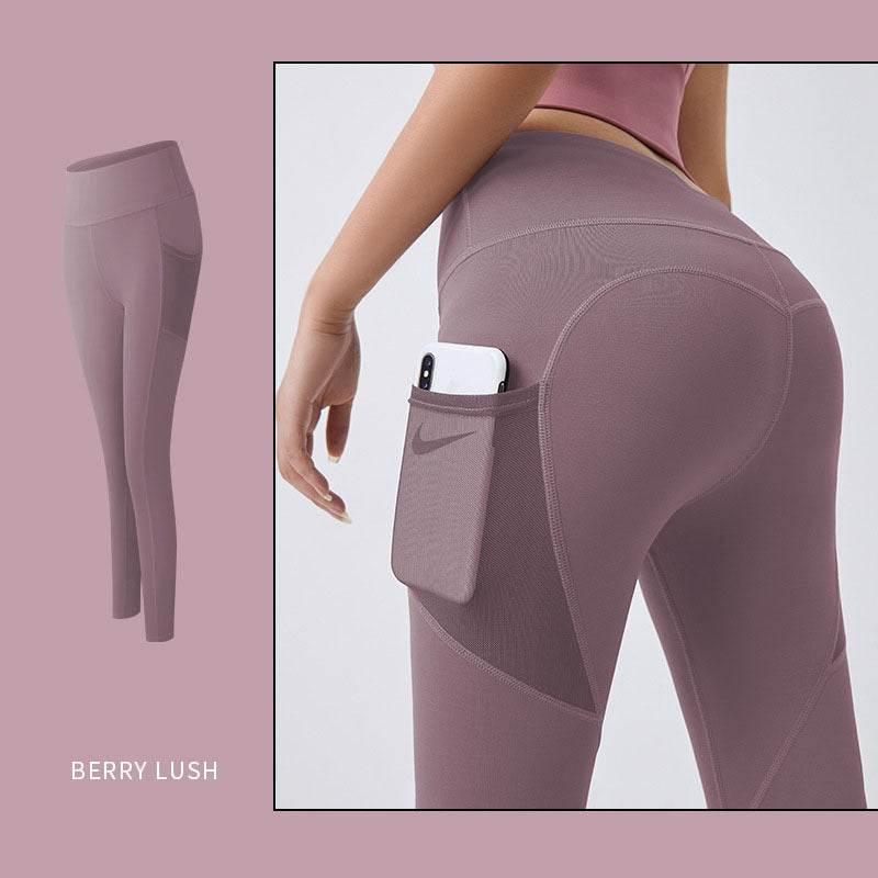 Yoga Pants Women With Pocket Leggings Sport Girl Gym Leggings Women Tummy Control Jogging Tights Female Fitness Pants - Pre2brand